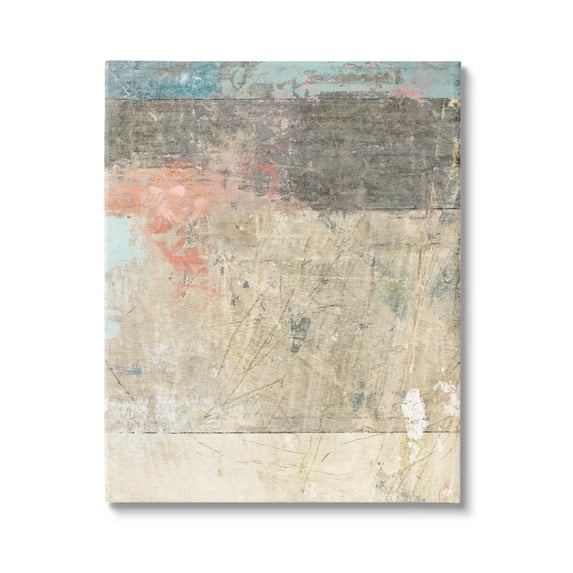 Stupell Industries Urban Layered Abstract Collage Painting Gallery Wrapped Canvas Print Wall Art, Design by Suzanne Nicoll
