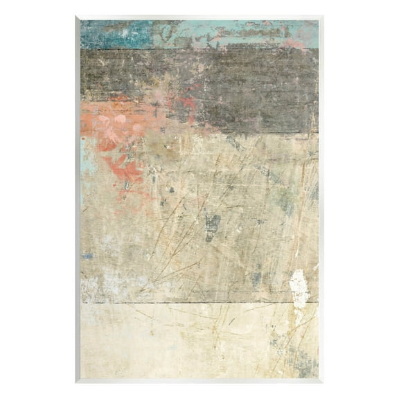 Stupell Industries Urban Layered Abstract Collage Painting Unframed Art Print Wall Art, Design by Suzanne Nicoll