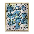 thumbnail image 1 of Stupell Industries Urban Love Pattern Typography Painting Gold Floater Framed Art Print Wall Art, 17 x 21, 1 of 10