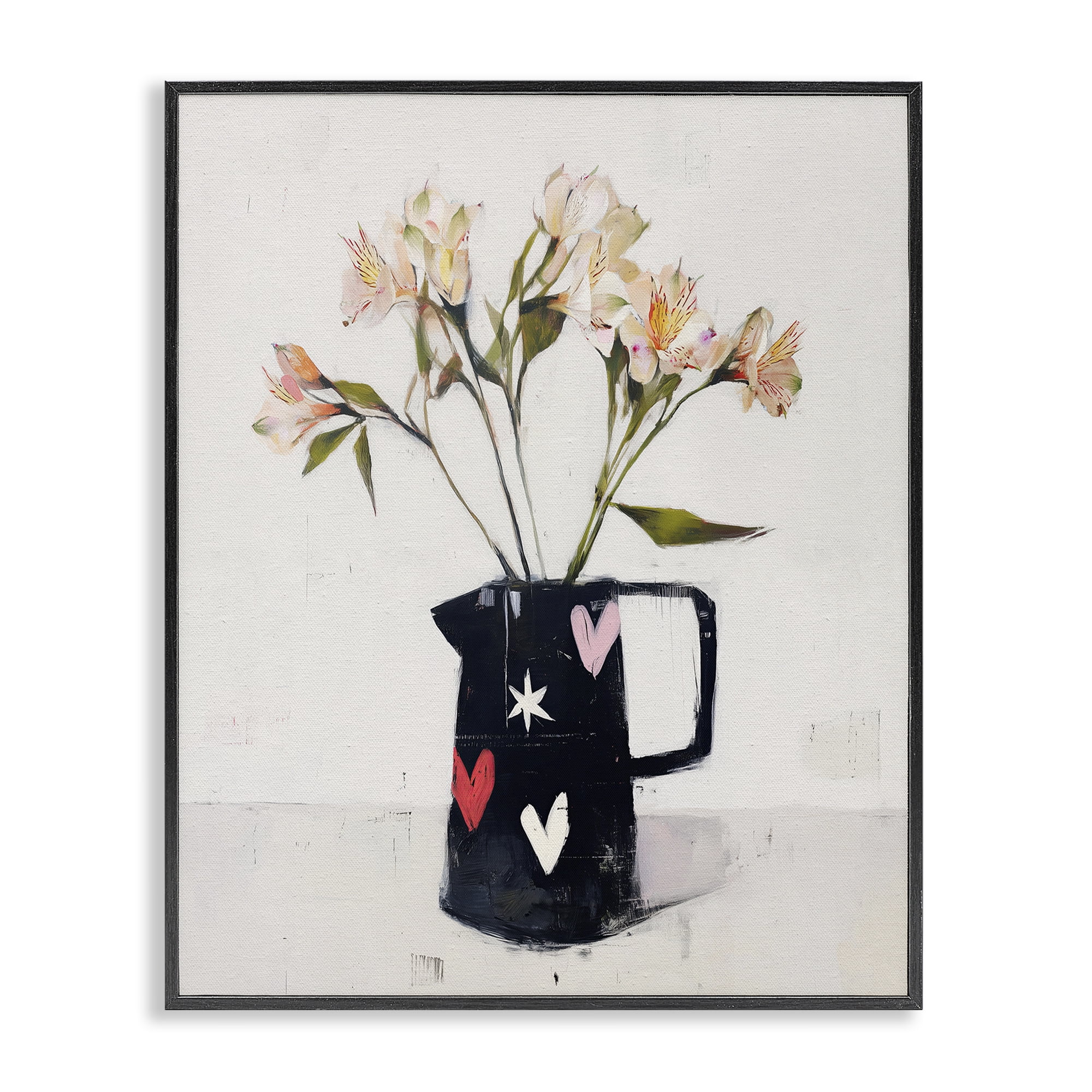 Stupell Industries Urban Mirage of Petals Black Framed Giclee Art, design by Svetlana Aleynikova
