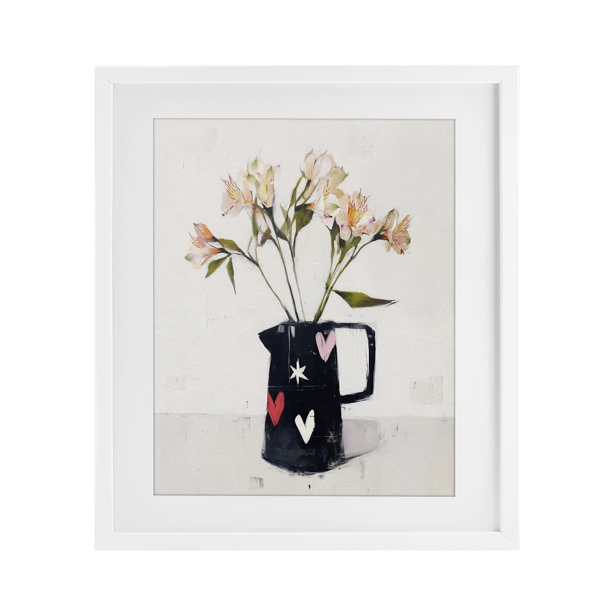 Stupell Industries Urban Mirage of Petals White Framed Print Under Glass, design by Svetlana Aleynikova