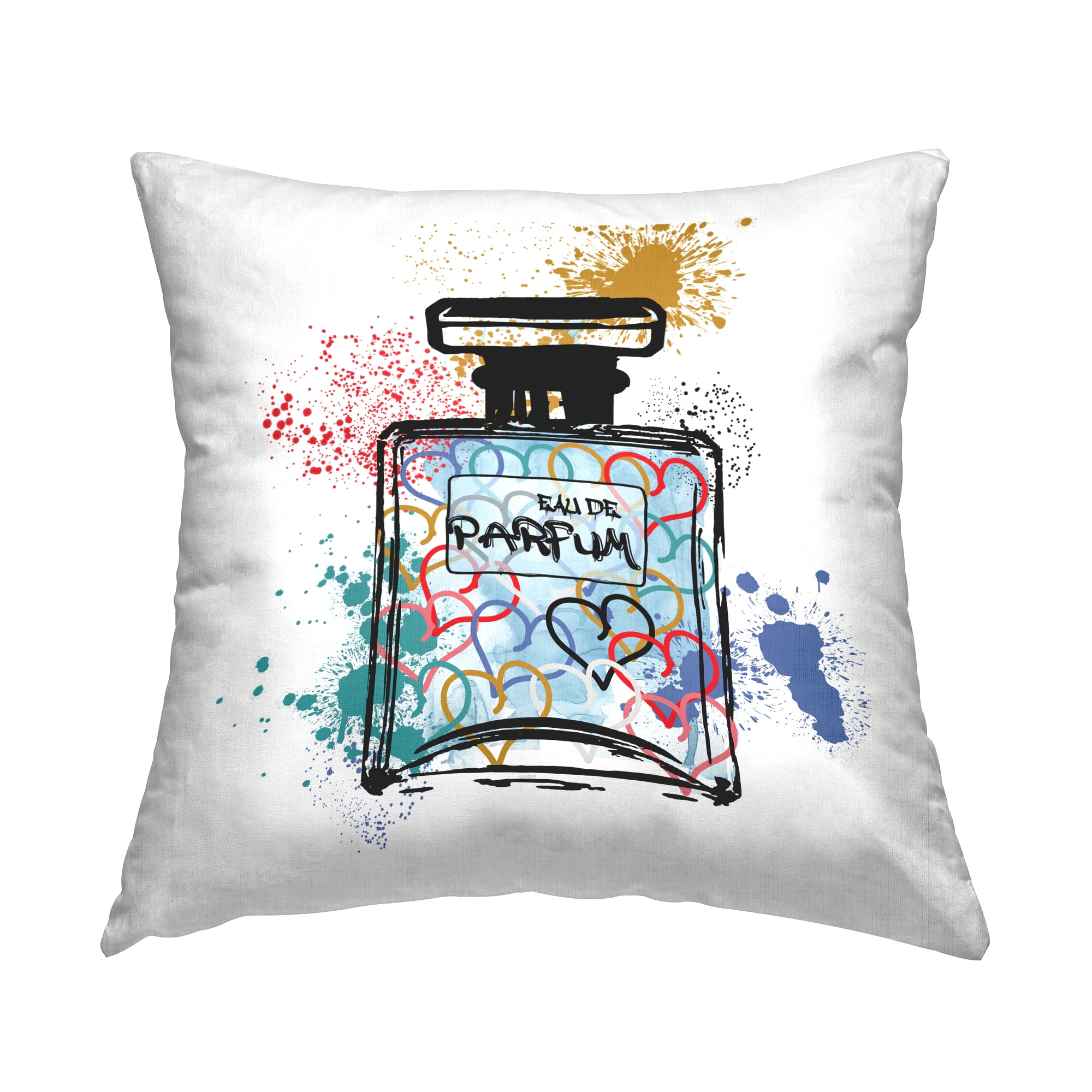 Stupell Industries Urban Mod Perfume Decorative Printed Throw Pillow Design by Carol Robinson.