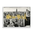 thumbnail image 1 of Stupell Industries Urban New York City Skyline Glam Detail Typography Framed Wall Art, 20 x 16, Design by Amy Brinkman, 1 of 5