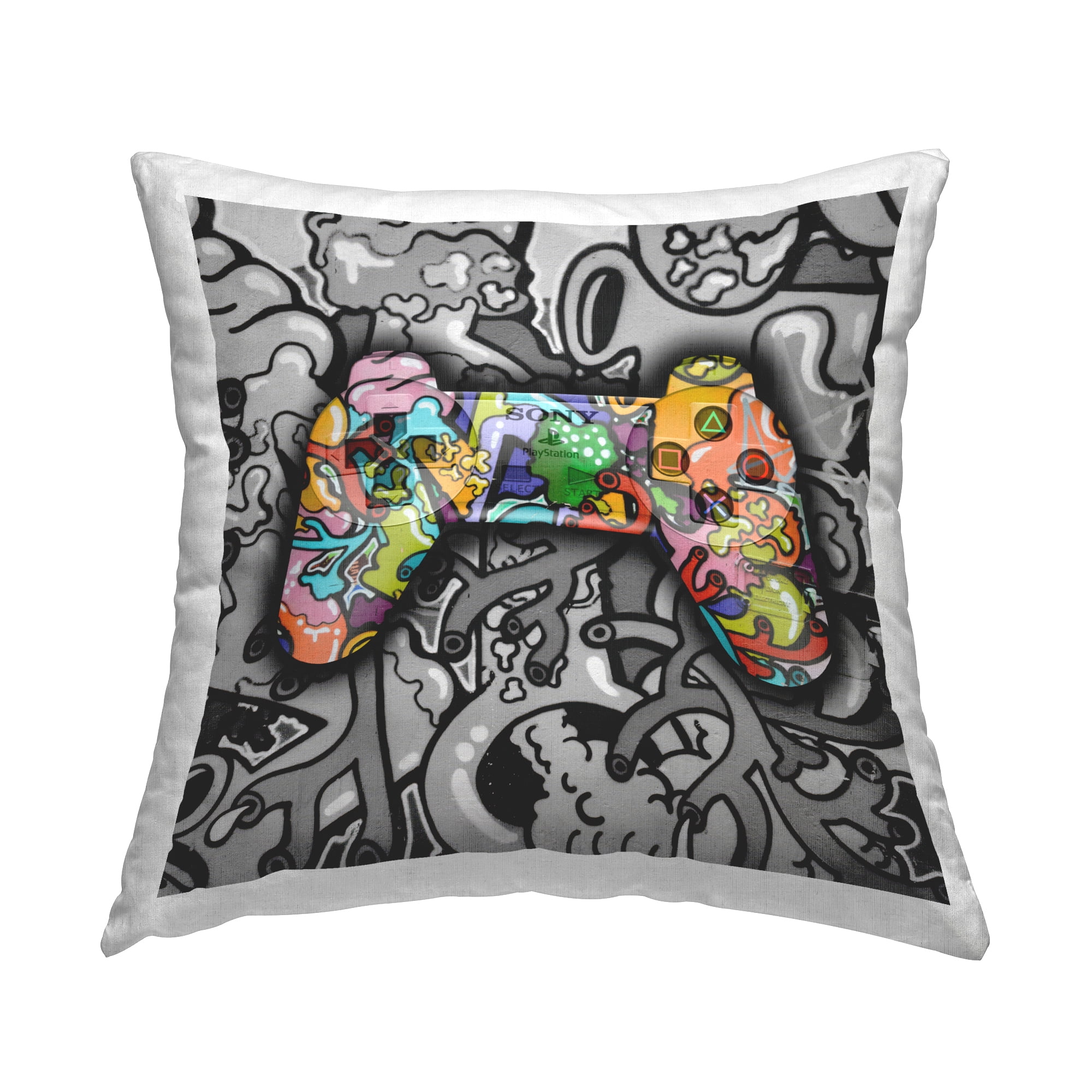 Stupell Industries Urban Patterned Controller Decorative Printed Throw Pillow Design by Svetlana Aleynikova.