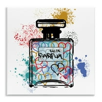 Stupell Industries Urban Patterned Perfume Fashion Painting Unframed Art Print Wall Art, 12 x 12