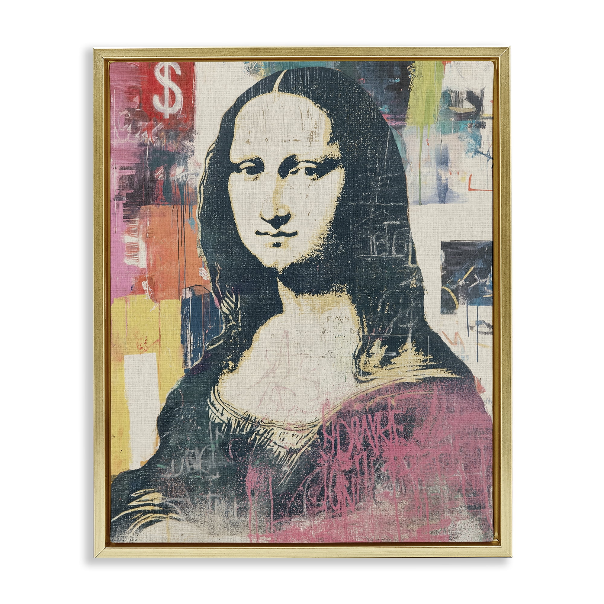 Stupell Industries Urban Renaissance Portrait Gold Framed Floater Canvas Wall Art, design by Svetlana Aleynikova