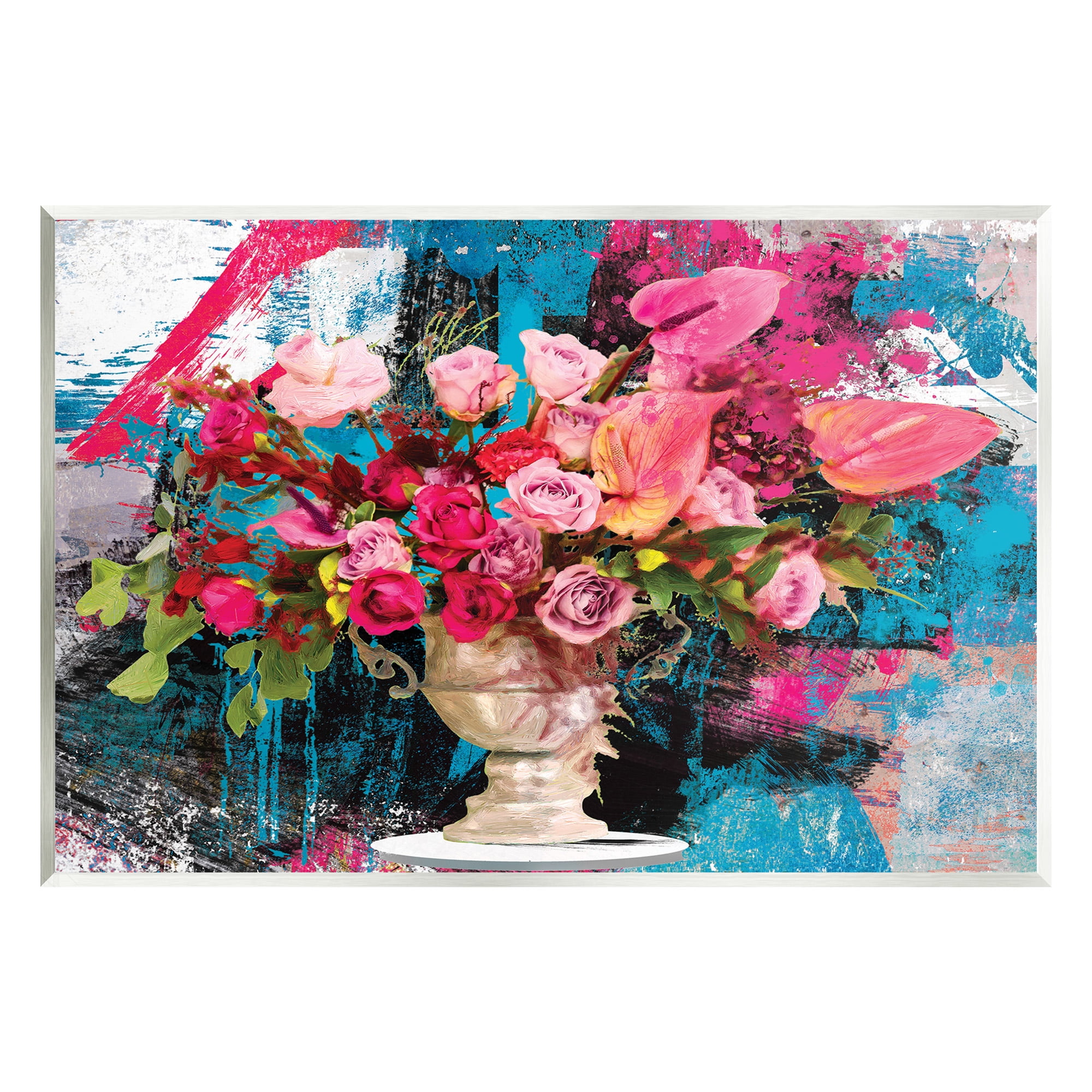 Stupell Industries Urban Rose Bouquet Botanical & Floral Painting Unframed Art Print Wall Art, 19 x 13
