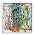 thumbnail image 1 of Stupell Industries Urban Splatter Chaotic Abstraction Abstract Painting White Framed Art Print Wall Art, 24 x 24, 1 of 8