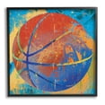 thumbnail image 1 of Stupell Industries Urban Splatter Sports Basketball Graphic Art Black Framed Art Print Wall Art, Design by Savannah Miller, 1 of 8