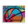 thumbnail image 1 of Stupell Industries Urban Sports Basketball Abstract Painting White Framed Art Print Wall Art, 20 x 16, 1 of 9