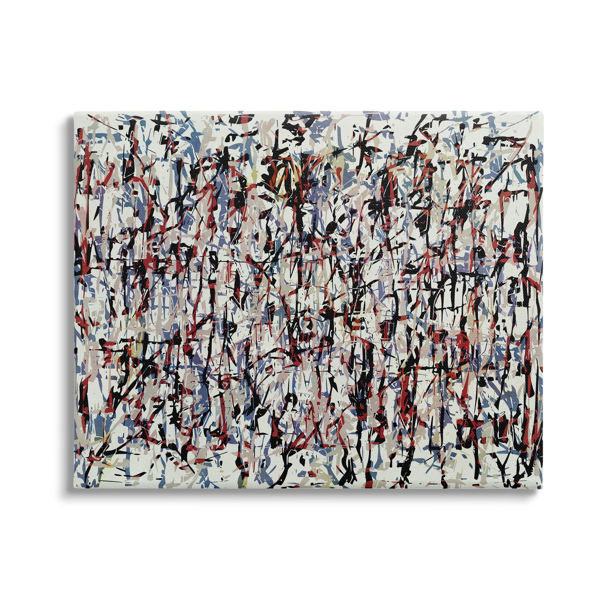 Large Multicolor Abstract Canvas Wall Art by Angel Estevez