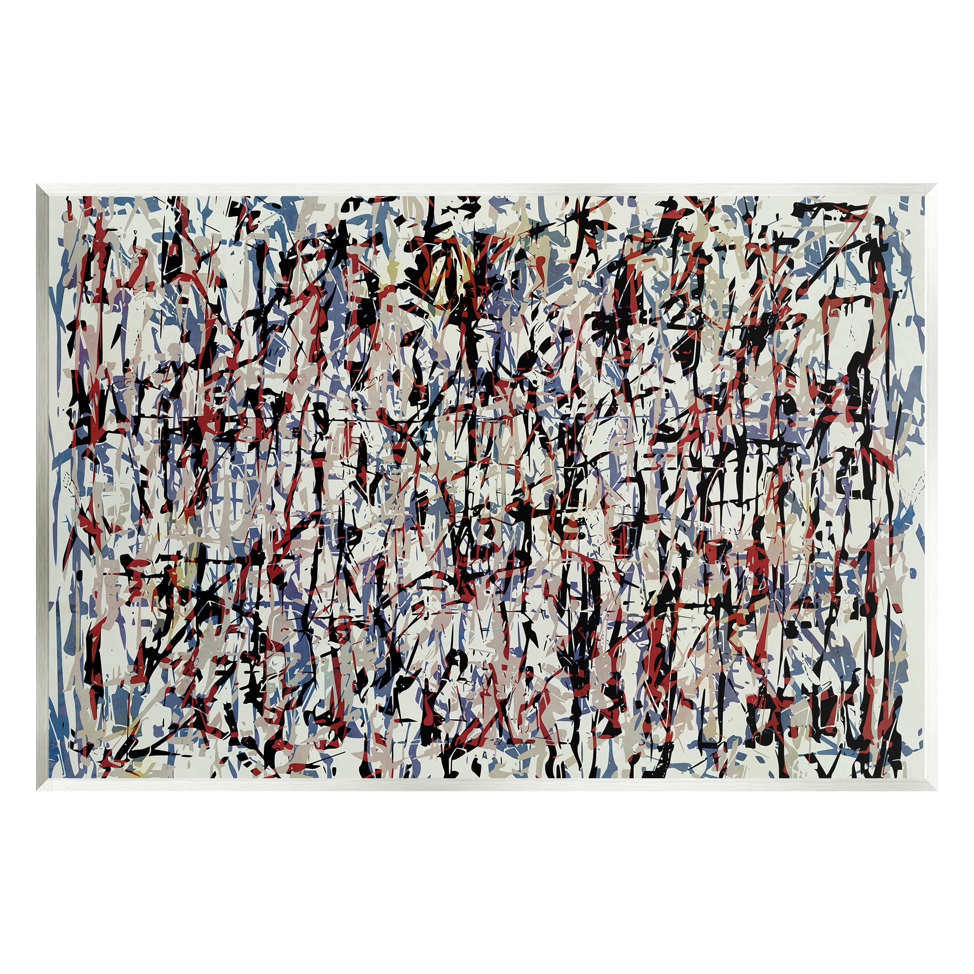Stupell Industries Urban Style Abstract Splatter Abstract Painting Unframed Art Print Wall Art, 15 x 10