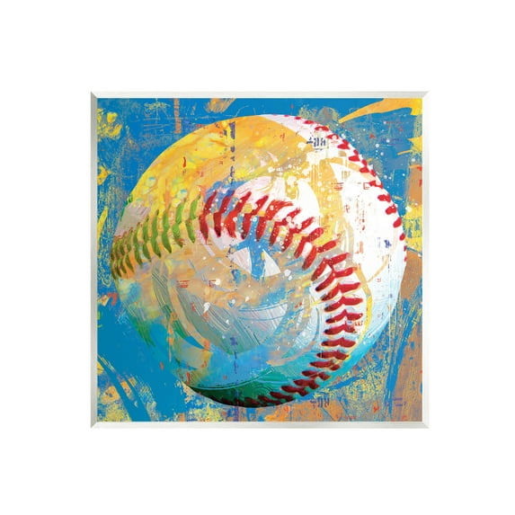 Stupell Industries Urban Style Baseball Sports Graphic Art Unframed Art Print Wall Art, Design by Savannah Miller