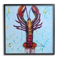 thumbnail image 1 of Stupell Industries Urban Style Lobster Paint Splatter Sea Life Painting Black Framed Art Print Wall Art, Design by Karrie Evenson, 1 of 5