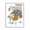 thumbnail image 1 of Stupell Industries Urban Town Grand Piano Graphic Art White Framed Art Print Wall Art, Design by Melissa Wang, 1 of 8
