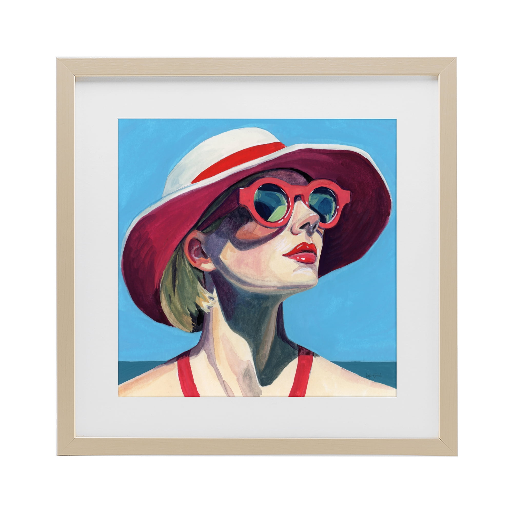Stupell Industries Vacation In Style Birch Framed Print Under Glass, design by Kate Jarvik Birch