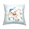 thumbnail image 1 of Stupell Industries Vacation Photographer Octopus Printed Throw Pillow Design by Lanie Loreth, 1 of 6