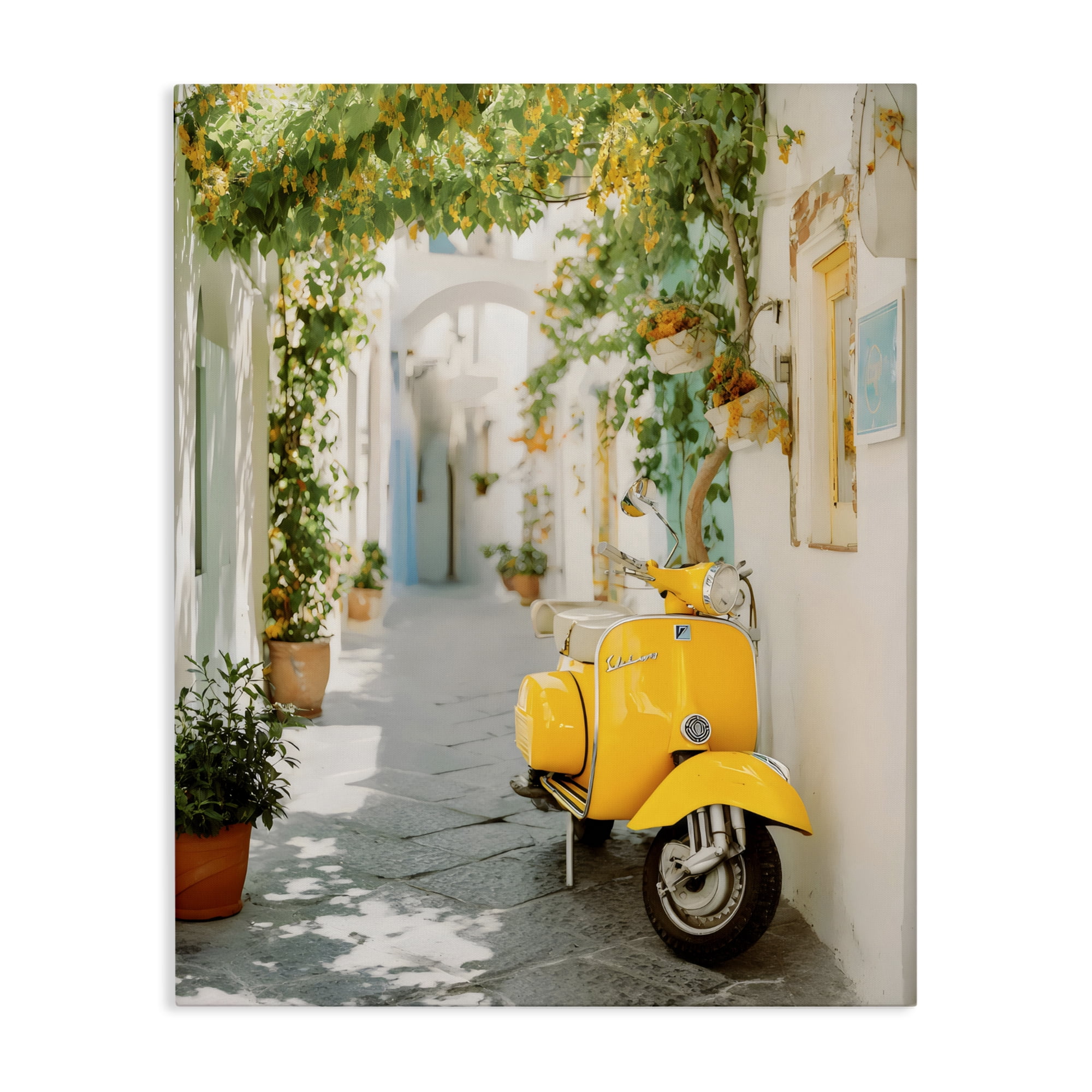 Stupell Industries Vacation Ride Through Alley Canvas Wall Art, design by Franklyn Gregory