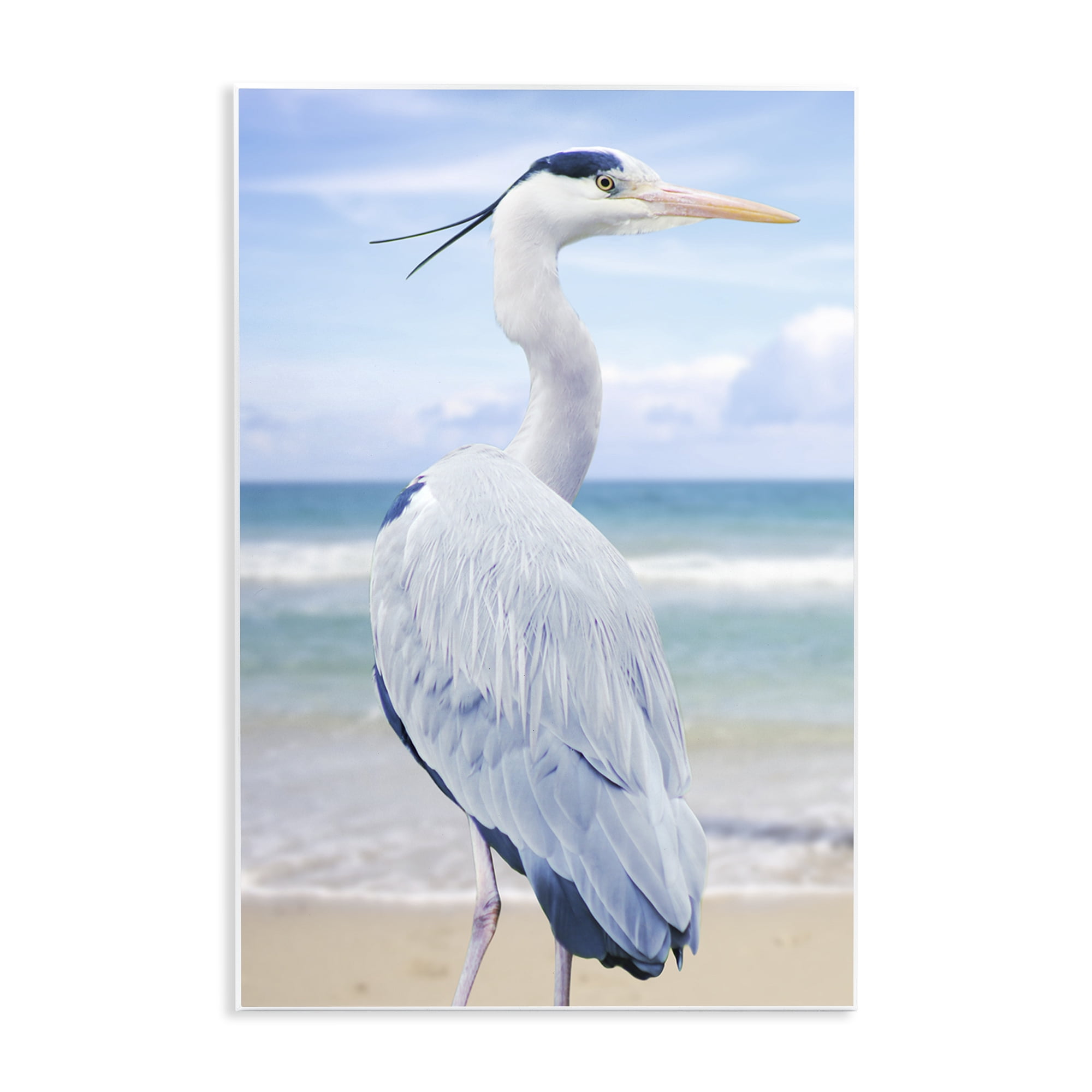 Stupell Industries Vacationing Heron by Seaside Wall Plaque Art, design by Marcus Prime
