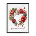 thumbnail image 1 of Stupell Industries Valentine's Heart Shaped Wreath Botanical & Floral Painting Black Framed Art Print Wall Art, 11 x 14, 1 of 9