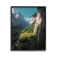 thumbnail image 1 of Stupell Industries Valley Cliffs Grassland Landscape Photography Black Framed Art Print Wall Art, 11 x 14, 1 of 9
