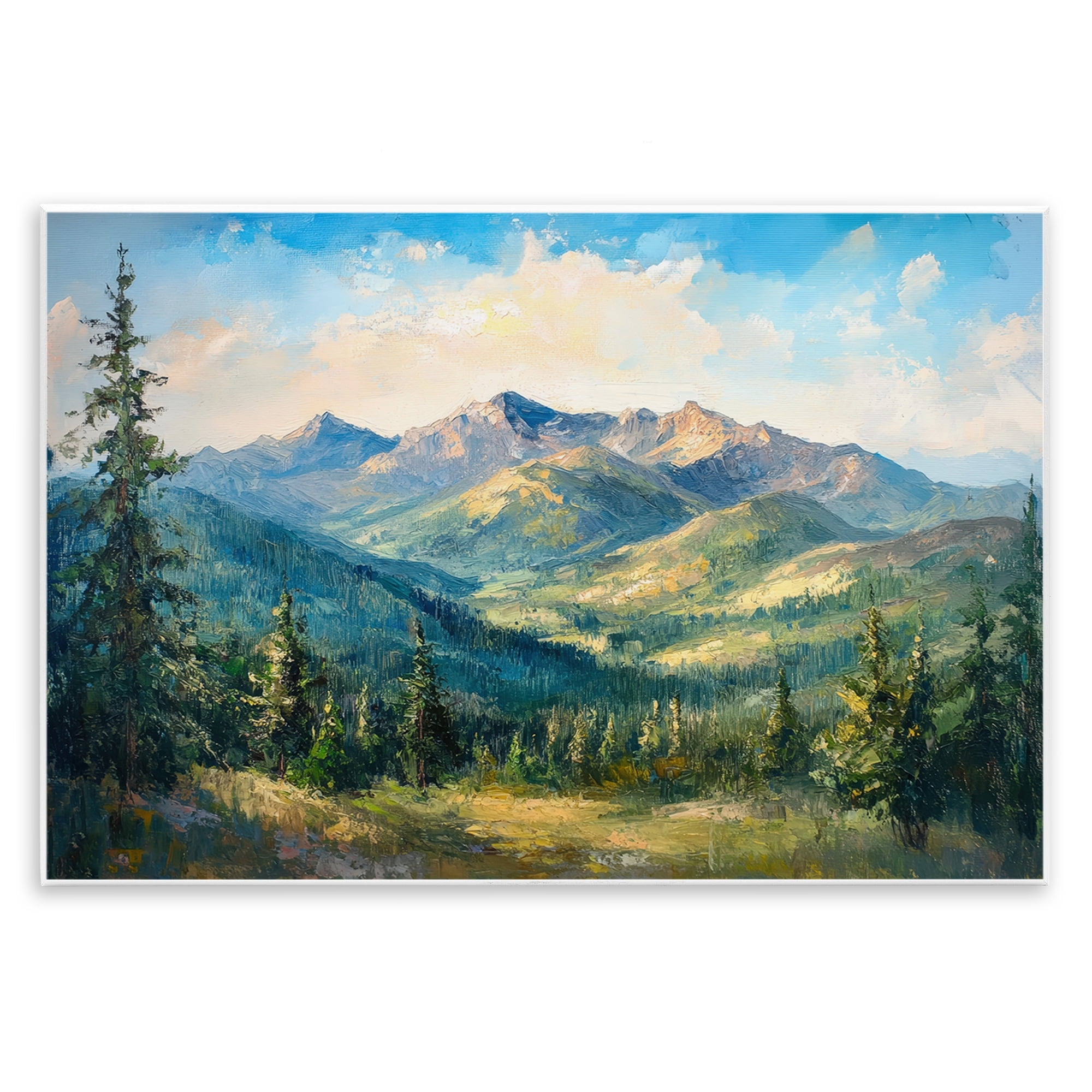 Stupell Industries Valley In The Mountains Wall Plaque Art, design by Petal Prints Design