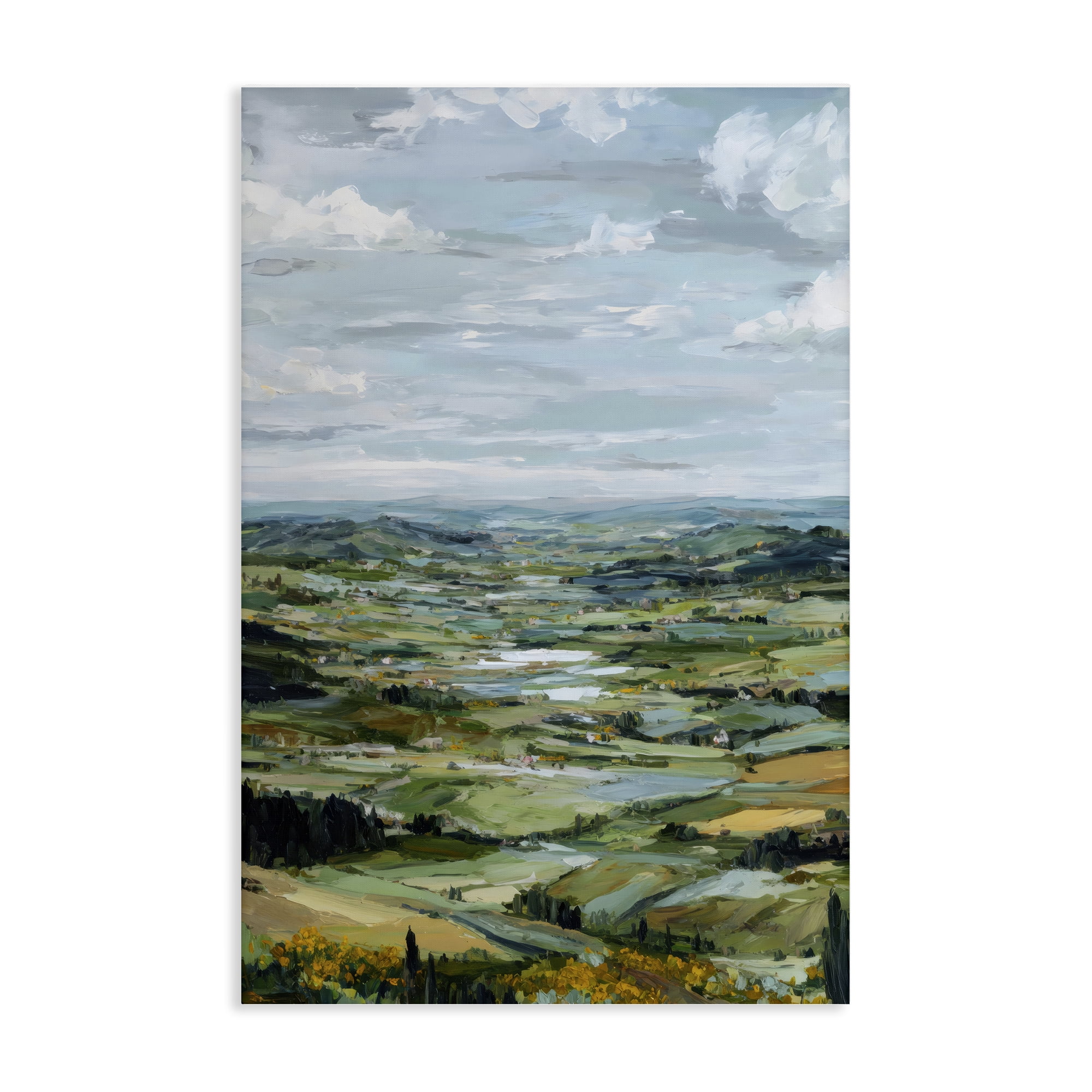 Stupell Industries Valley Living with Verdant Hills Canvas Wall Art, design by Petal Prints Design