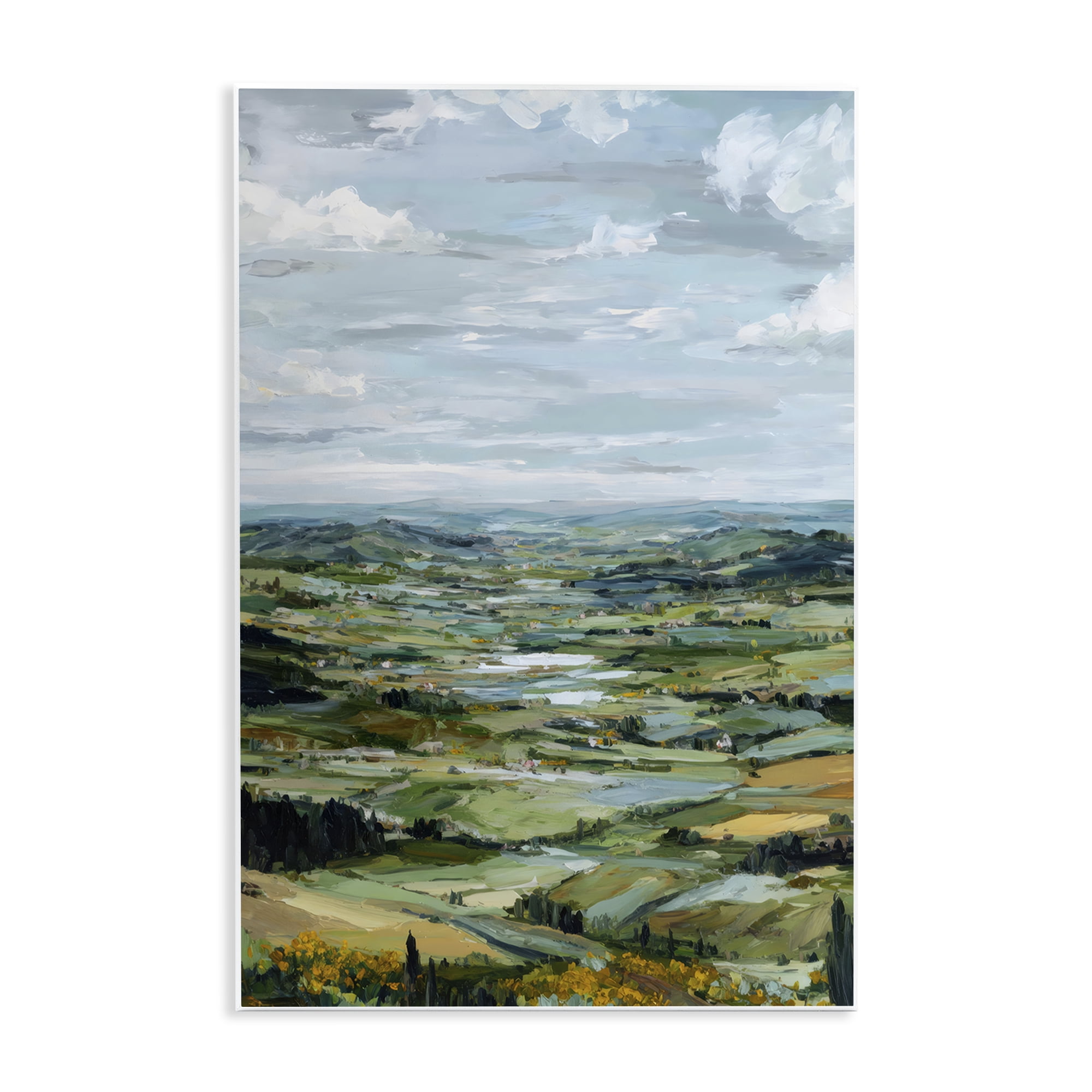 Stupell Industries Valley Living with Verdant Hills Wall Plaque Art, design by Petal Prints Design