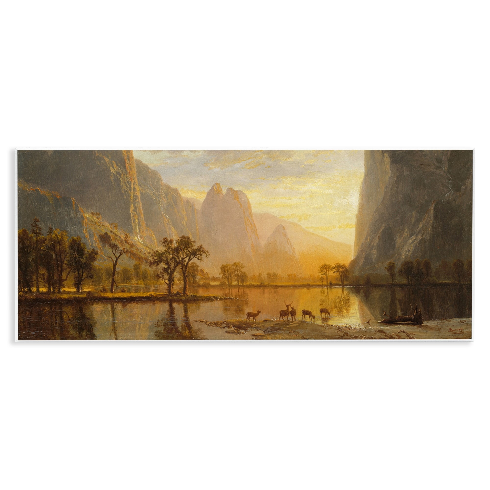 Stupell Industries Valley of the Yosemite Albert Bierstadt Painting Painting Unframed Art Print Wall Art, Design by one1000paintings