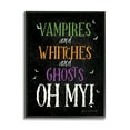 thumbnail image 1 of Stupell Industries Vampires Witches Ghosts Phrase Holiday Painting Black Framed Art Print Wall Art, 1 of 5
