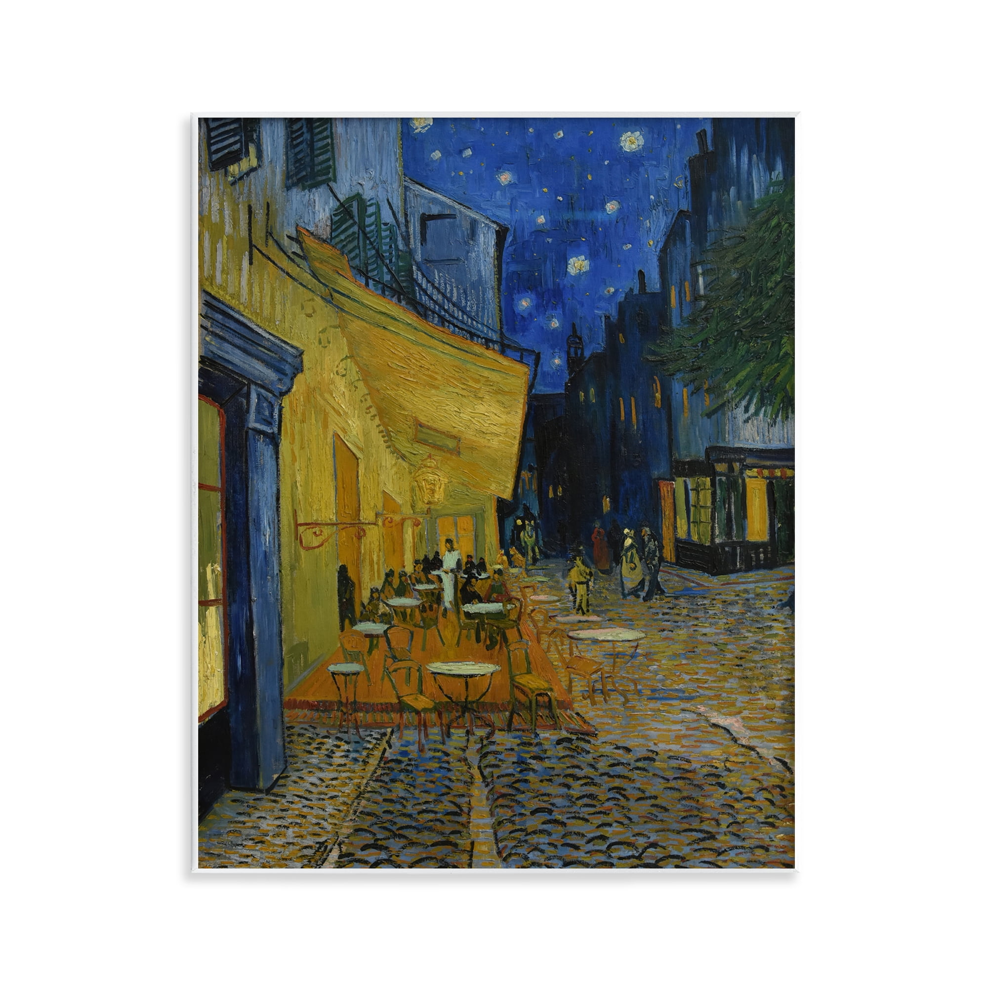 Stupell Industries Van Gogh Café Terrace at Night Scenic & Cityscapes Painting Unframed Art Print Wall Art, 11 x 14