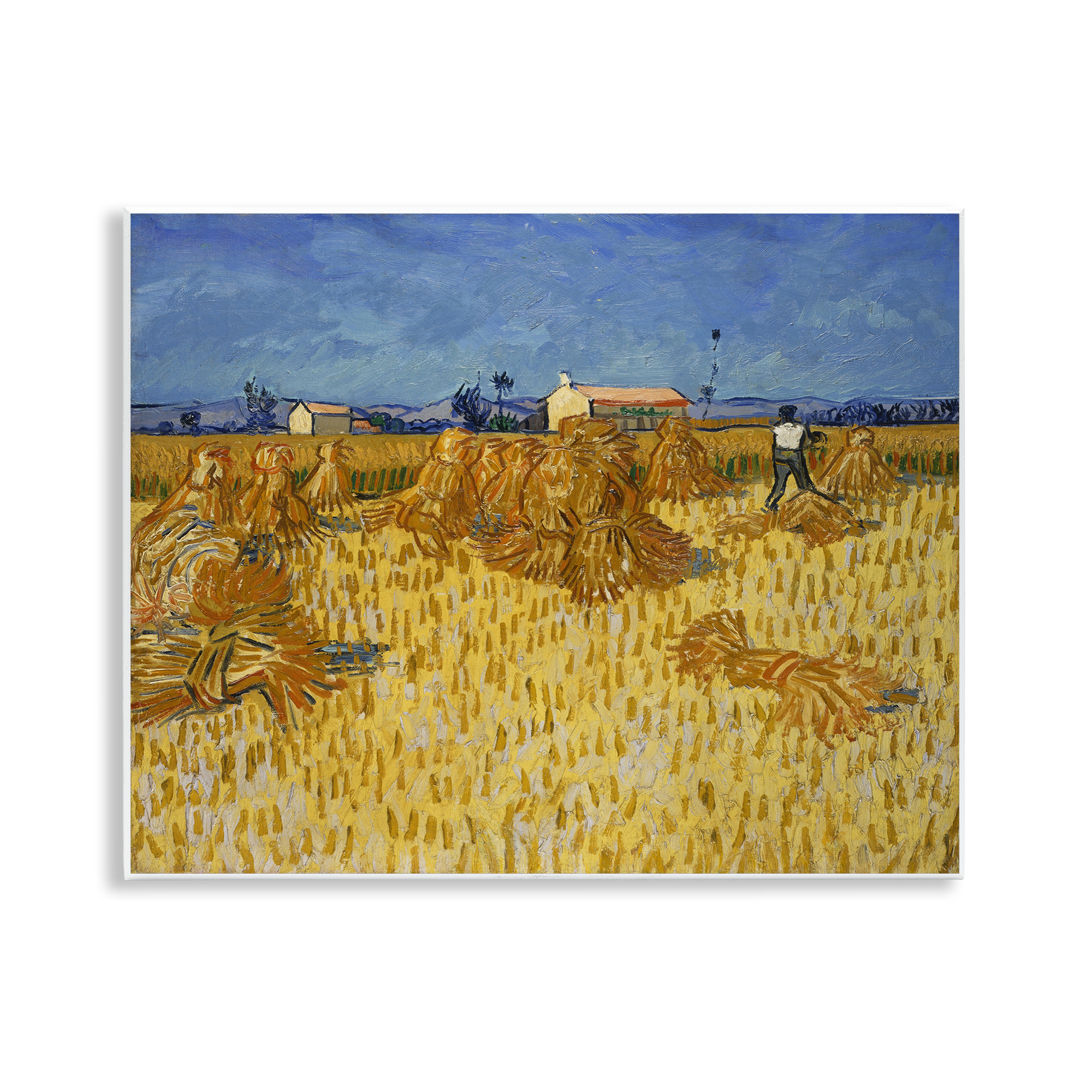 Stupell Industries Van Gogh Corn Harvest Landscape & Nature Painting Unframed Art Print Wall Art, 14 x 11