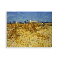 Stupell Industries Van Gogh Corn Harvest Landscape & Nature Painting Unframed Art Print Wall Art, 14 x 11