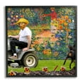 thumbnail image 1 of Stupell Industries Van Gogh Gardening Flowers Farmer Dog Collage Framed Wall Art, 12 x 12, Design by Incado, 1 of 5