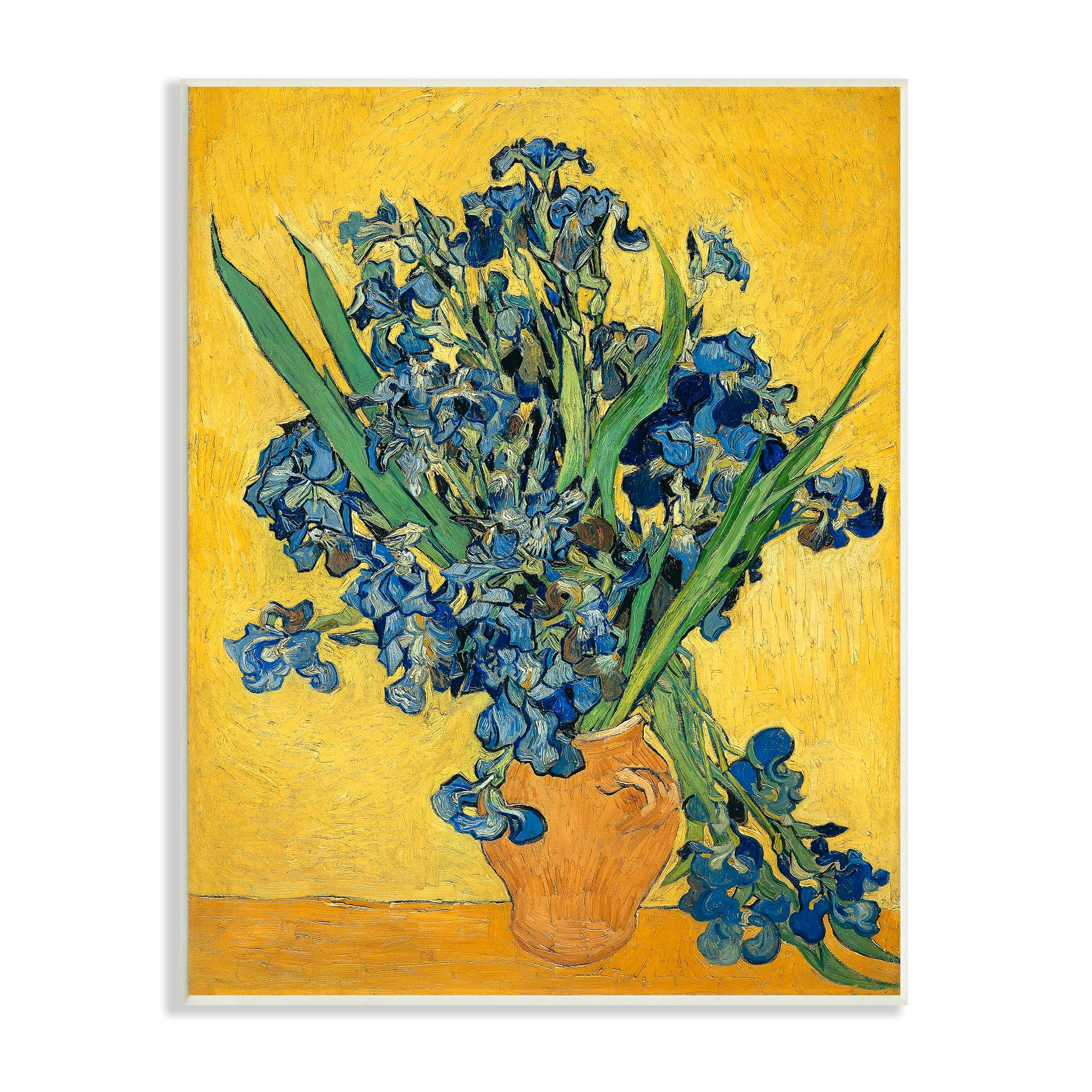 Stupell Industries Van Gogh Irises Post Impressionist Painting, 13 x 19,Design by Vincent Van Gogh