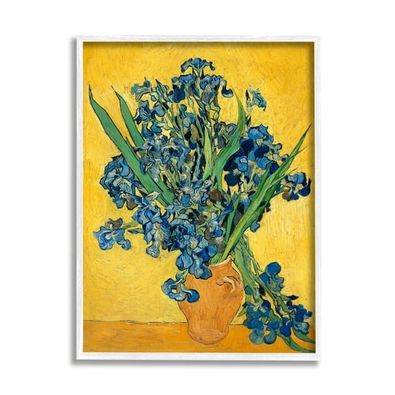 Stupell Industries Van Gogh Irises Post Impressionist Painting, 16 x 20,Design by Vincent Van Gogh