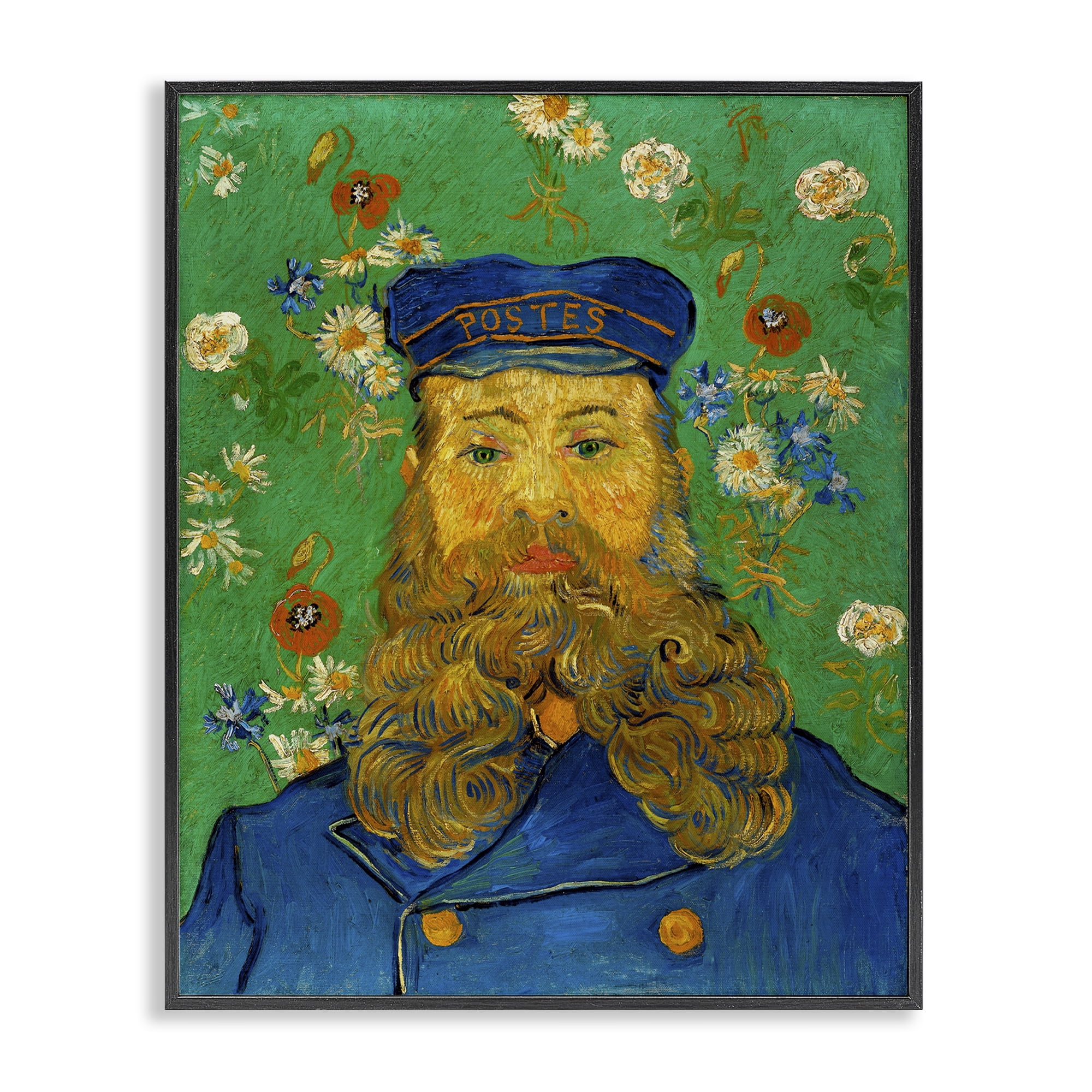 Stupell Industries Van Gogh Joseph Ruolin Portrait People Painting Black Framed Art Print Wall Art, 24 x 30