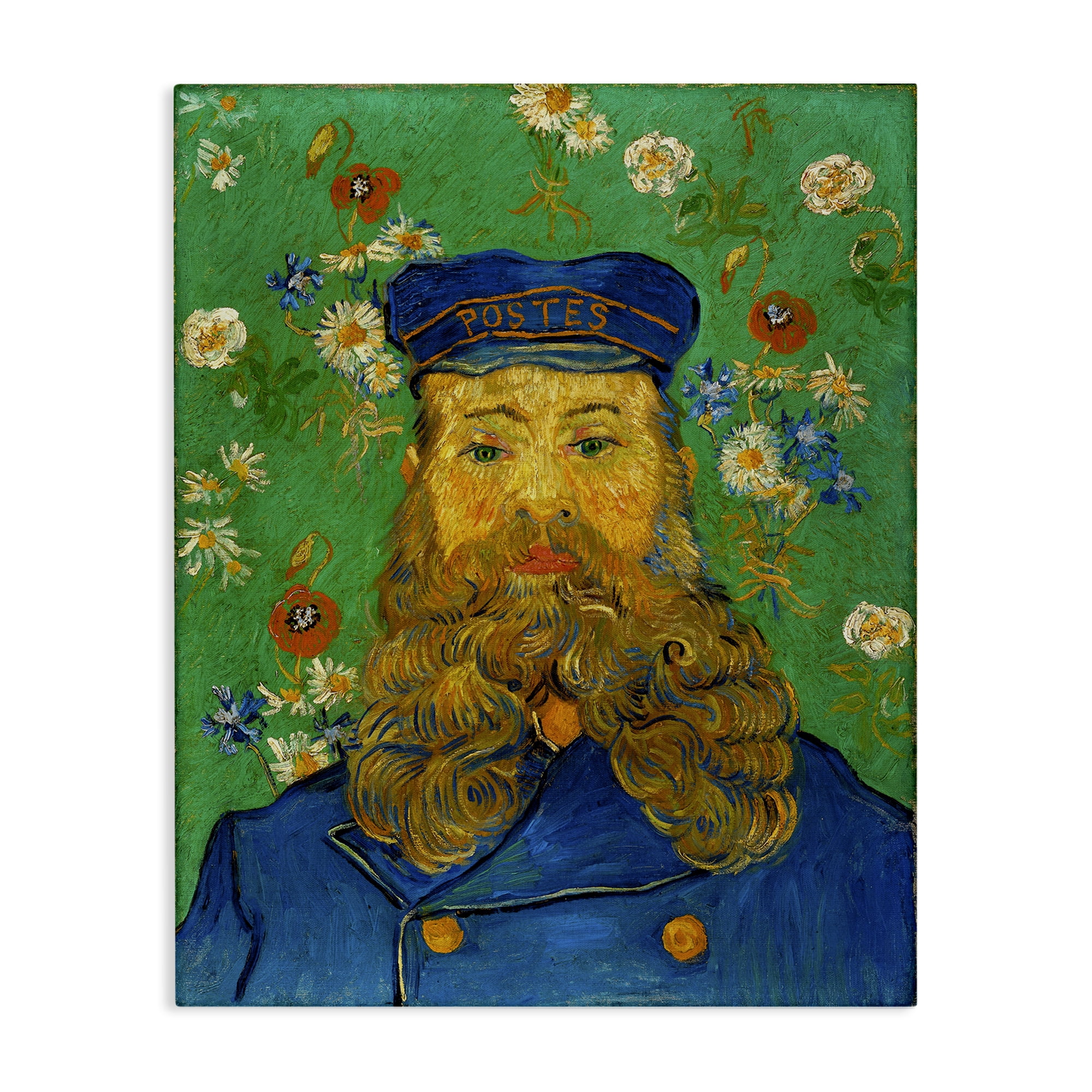 Stupell Industries Van Gogh Joseph Ruolin Portrait People Painting Wrapped Canvas Art Print Wall Art, 16 x 20
