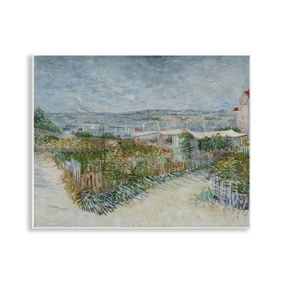 Stupell Industries Van Gogh Monmarte Landscape Landscape & Nature Painting Unframed Art Print Wall Art, 14 x 11