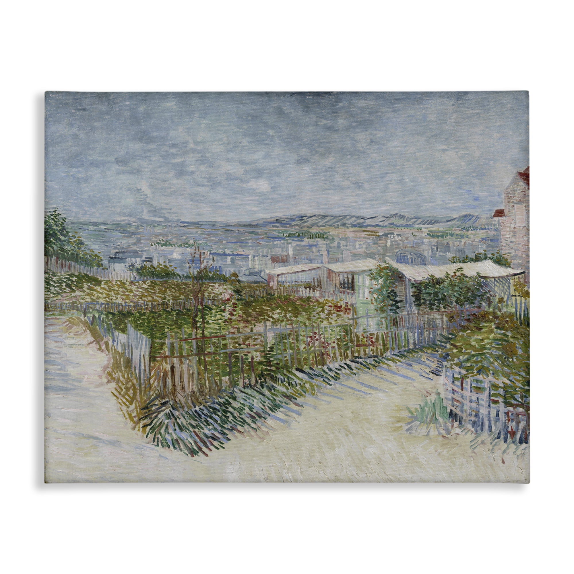 Stupell Industries Van Gogh Monmarte Landscape Landscape & Nature Painting Wrapped Canvas Art Print Wall Art, 20 x 16