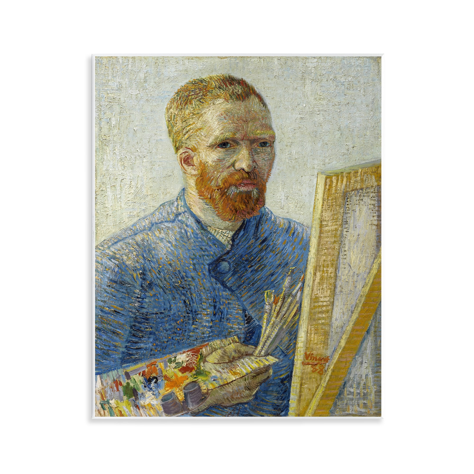 Stupell Industries Van Gogh Painter Self Portrait People Painting Unframed Art Print Wall Art, 11 x 14
