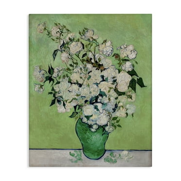Stupell Industries Van Gogh Roses Botanical & Floral Painting Gallery Wrapped Canvas Art Print Wall Art, 16 x 20