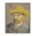 thumbnail image 1 of Stupell Industries Van Gogh Straw Hat Portrait People Painting Gray Framed Art Print Wall Art, 11 x 14, 1 of 2