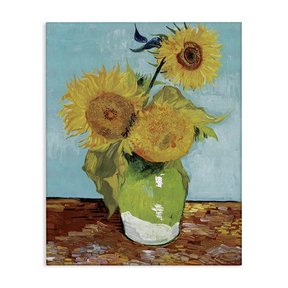 Stupell Industries Van Gogh Sunflowers Botanical & Floral Painting Gallery Wrapped Canvas Art Print Wall Art, 16 x 20