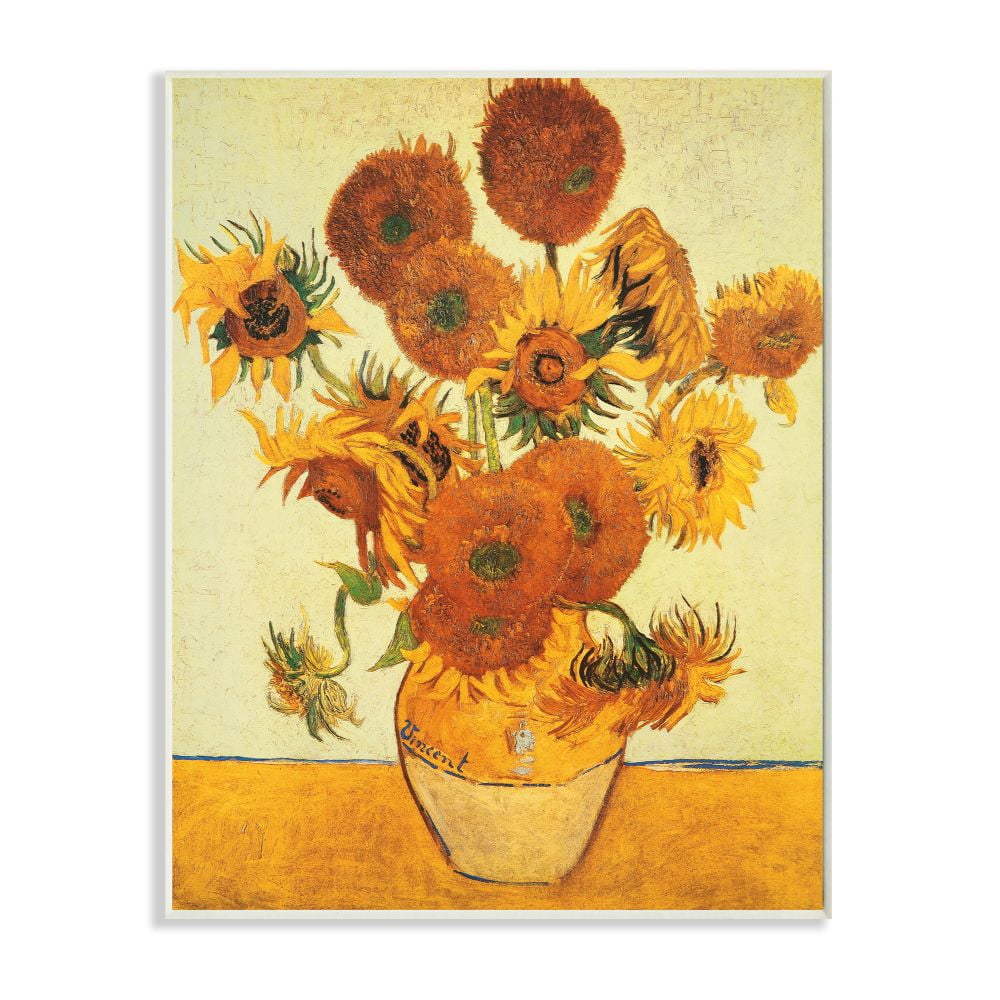 Stupell Industries Van Gogh Sunflowers Classic Painting Wall Plaque by Vincent Van Gogh