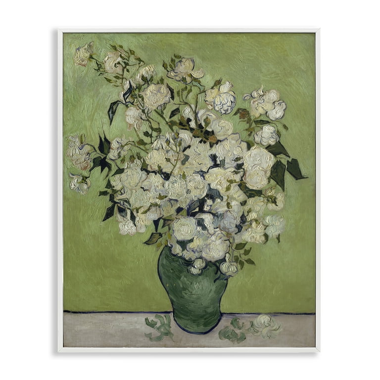 Stupell Industries Van Gogh Vase of Roses Plants Flowers