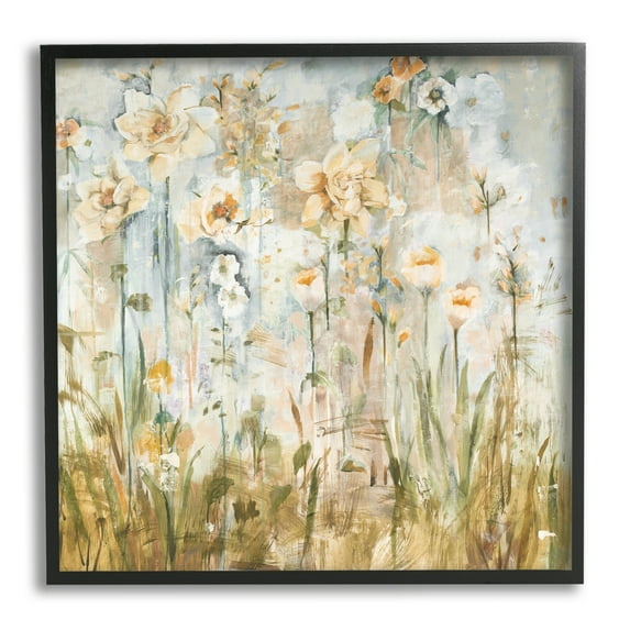 Stupell Industries Varied Blooming Flowers Among Grasses Boho Painting Painting Black Framed Art Print Wall Art, Design by Jill Martin