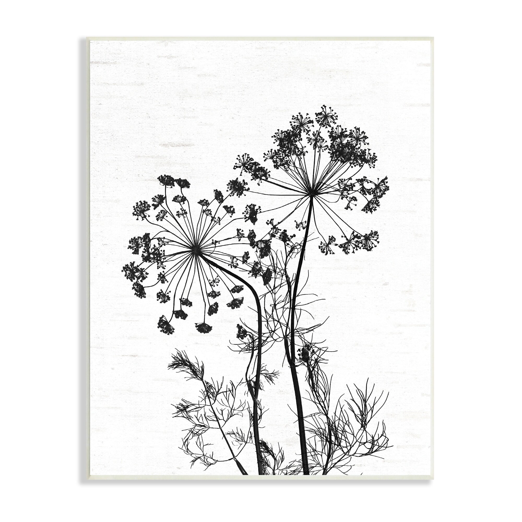 Stupell Industries Varied Botanical Herbs Casual Wildflower Birch Pattern Graphic Art Unframed Art Print Wall Art, Design by Lettered and Lined