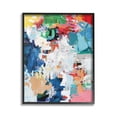thumbnail image 1 of Stupell Industries Varied Expressive Collage Abstract Painting Black Framed Art Print Wall Art, 24 x 30, 1 of 9