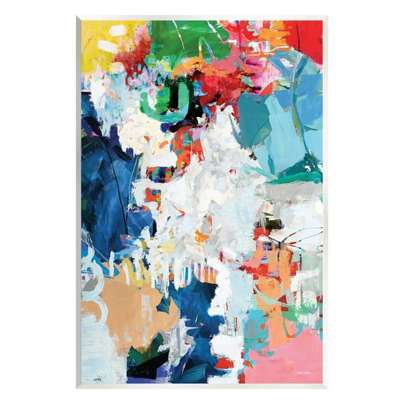 Stupell Industries Varied Expressive Collage Abstract Painting Unframed Art Print Wall Art, 10 x 15